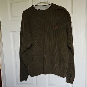 Tommy Hilfiger Green Crewneck Sweater Classic Style